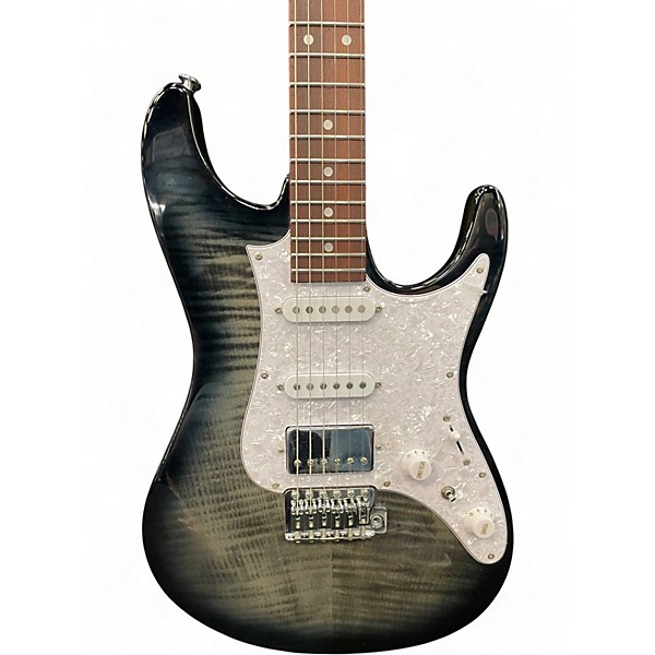 Used Ibanez AZ22S1F Standard Transparent Black Sunburst Solid Body Electric Guitar