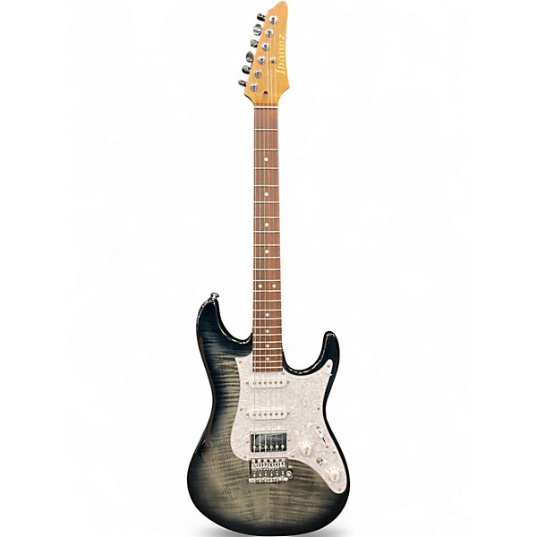 Used Ibanez AZ22S1F Standard Transparent Black Sunburst Solid Body Electric Guitar