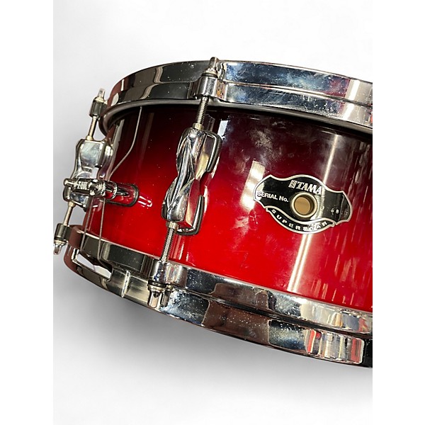 Used TAMA 14X5.5 Superstar Snare RED FADE Drum