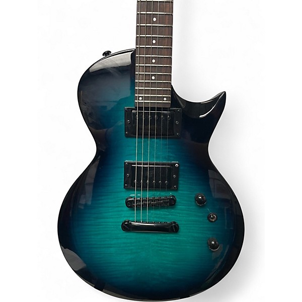 Used ESP LTDEC200DX Blue Burst Solid Body Electric Guitar