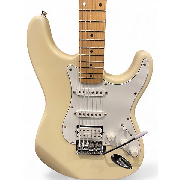 Used Squier MIK Stratocaster Olympic White Solid Body Electric Guitar