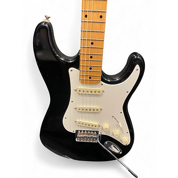 Used Squier Ii MIK Stratocaster Black Solid Body Electric Guitar