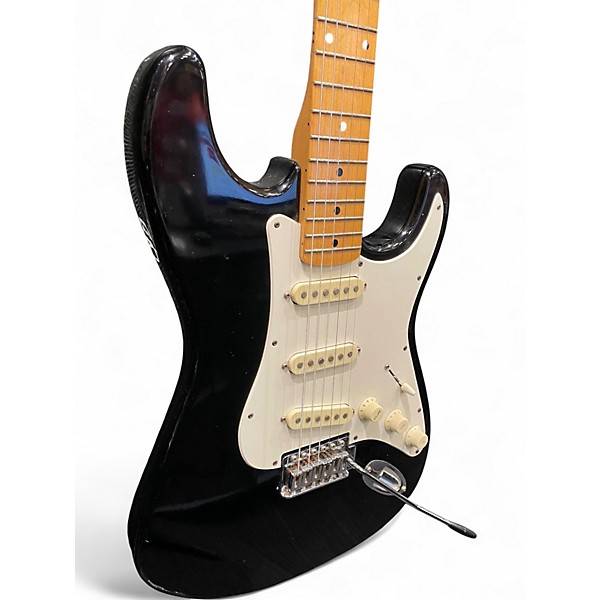 Used Squier Ii MIK Stratocaster Black Solid Body Electric Guitar