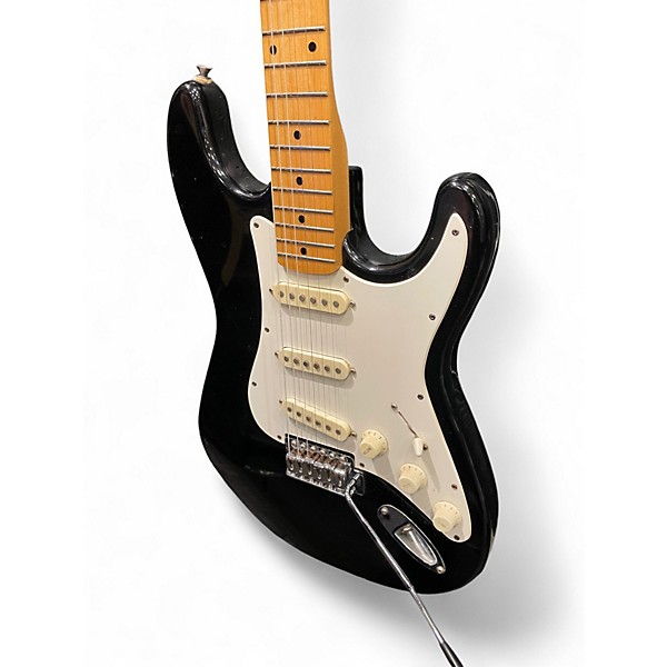 Used Squier Ii MIK Stratocaster Black Solid Body Electric Guitar