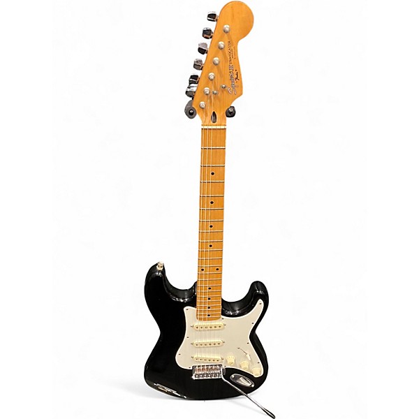 Used Squier Ii MIK Stratocaster Black Solid Body Electric Guitar