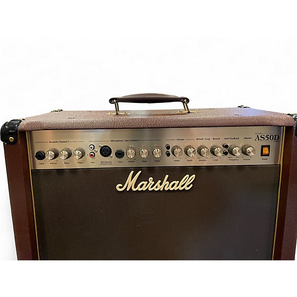 Used Marshall AS50D 50W 2X8 Acoustic Guitar Combo Amp