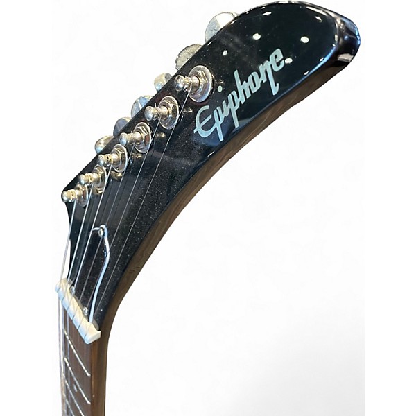 Used Epiphone 58' Explorer Black Solid Body Electric Guitar
