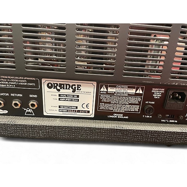 Used Orange Amplifiers Dual Dark 100 Tube Guitar Amp Head
