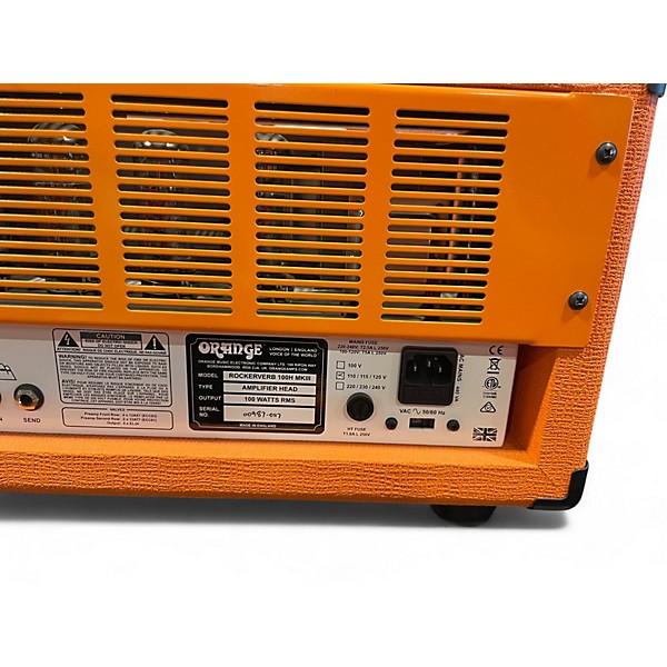 Used Orange Amplifiers Rockerverb 100H MKIII Tube Guitar Amp Head