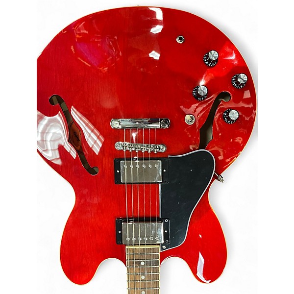 Used 2023 Epiphone ES335 IG Left-Handed Cherry Hollow Body Electric Guitar