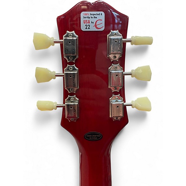 Used 2023 Epiphone ES335 IG Left-Handed Cherry Hollow Body Electric Guitar