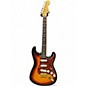 Used 2005 Fender Deluxe Players Stratocaster 3 Tone Sunburst Solid Body Electric Guitar thumbnail