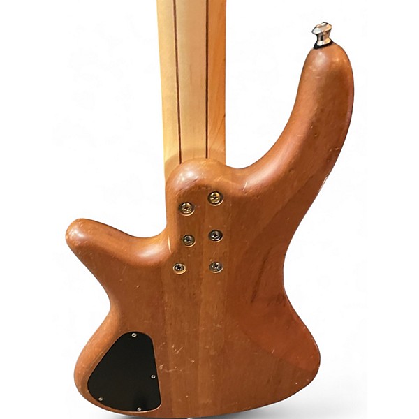 Used Schecter Guitar Research Stiletto Custom 4 String Natural Electric Bass Guitar