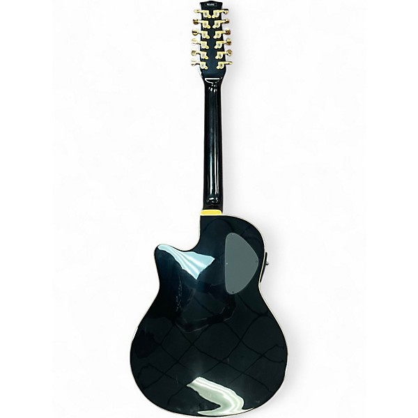 Used Alvarez DY8812 YAIRI Black 12 String Acoustic Electric Guitar