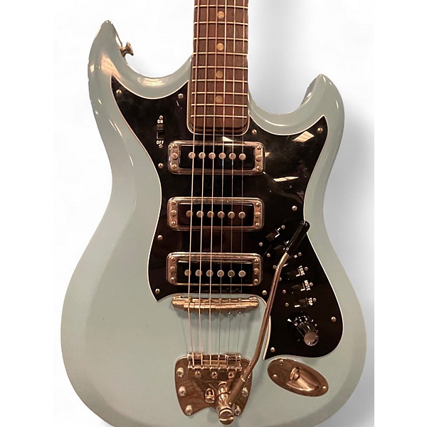 Vintage 1960s Hagstrom H-III POWDER BLUE Solid Body Electric Guitar