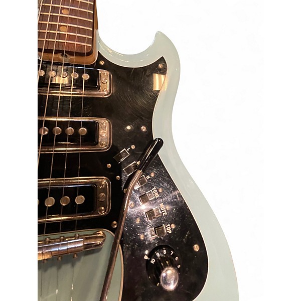 Vintage 1960s Hagstrom H-III POWDER BLUE Solid Body Electric Guitar