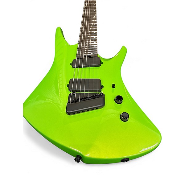 Used 2023 Ernie Ball Music Man Kaizen 7 Green Kryptonite Solid Body Electric Guitar