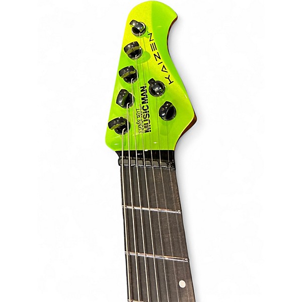 Used 2023 Ernie Ball Music Man Kaizen 7 Green Kryptonite Solid Body Electric Guitar