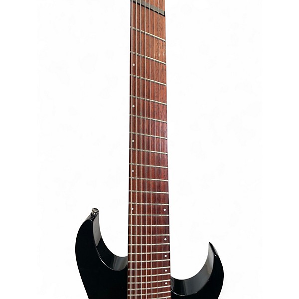 Used Ibanez RGMS8 Multi-Scale 8 String Black Solid Body Electric Guitar