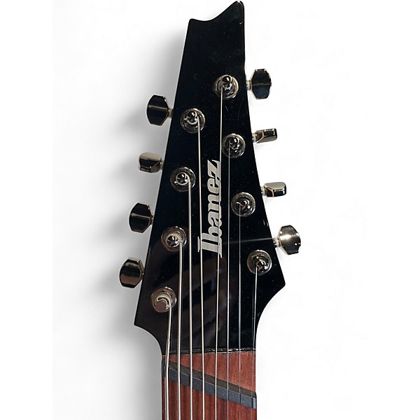 Used Ibanez RGMS8 Multi-Scale 8 String Black Solid Body Electric Guitar