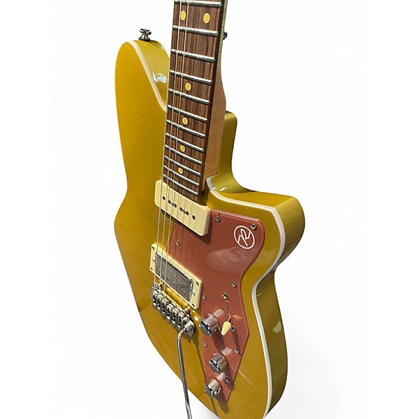 Used Reverend JETSTREAM HB Metallic Gold Solid Body Electric Guitar