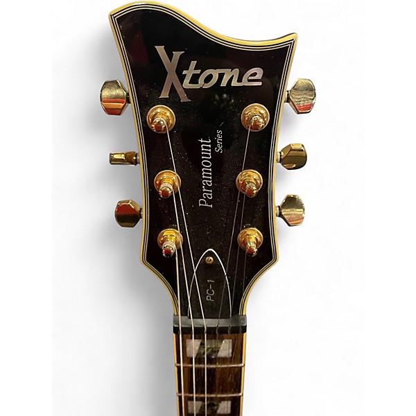 Used ESP Xtone Paramount Series PC1 Brown Sunburst Hollow Body Electric Guitar