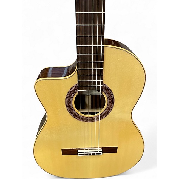 Used Cordoba GK Studio Negra Left Handed Natural Nylon String Acoustic Guitar
