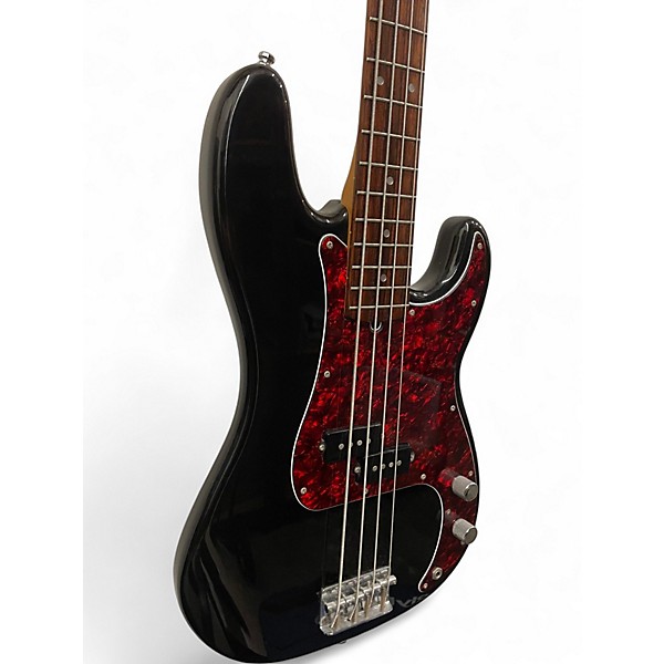 Used Squier Precision Bass Black Electric Bass Guitar