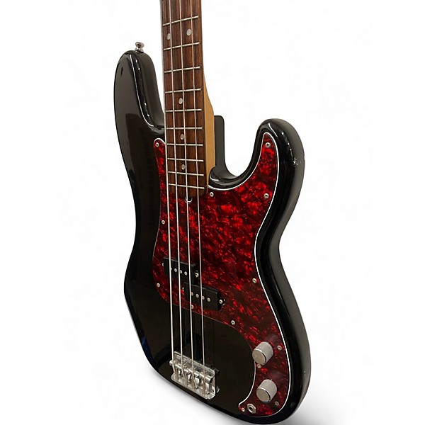 Used Squier Precision Bass Black Electric Bass Guitar