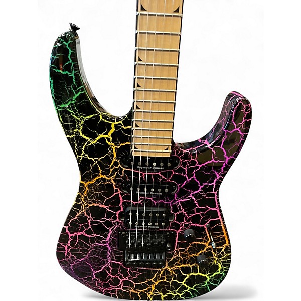 Used Jackson Soloist SL3M Rainbow Crackle Solid Body Electric Guitar