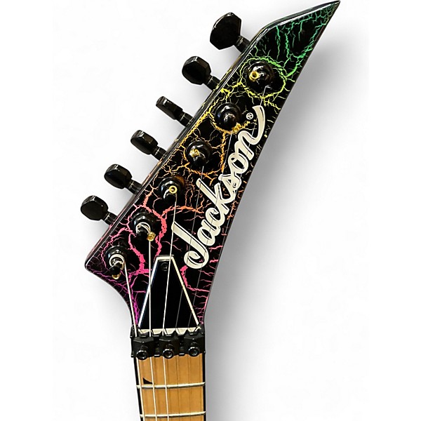 Used Jackson Soloist SL3M Rainbow Crackle Solid Body Electric Guitar