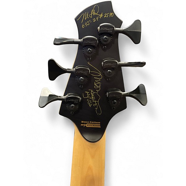 Used MTD 635-24 6 String Buckeye Burl Natural Electric Bass Guitar