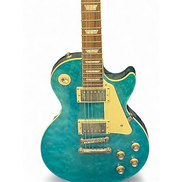 Used Epiphone Les Paul Standard Blue Solid Body Electric Guitar