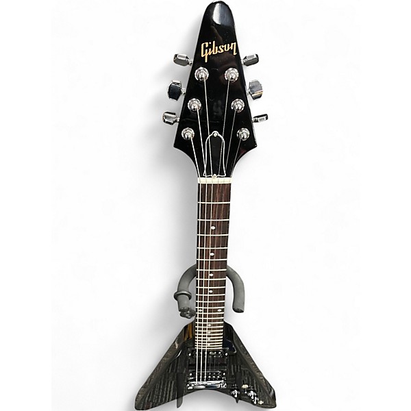 Used 2023 Gibson 1980s Ressiue Flying Vee Black Solid Body Electric Guitar