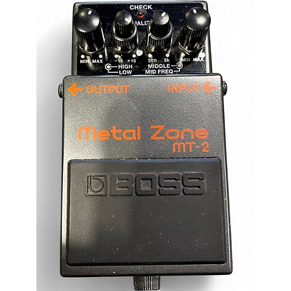 Used BOSS MT2 Metal Zone Distortion Effect Pedal