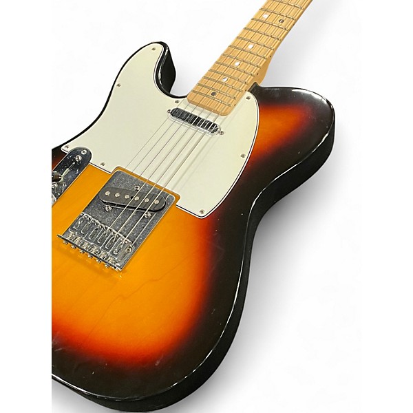 Used Fender Player Telecaster Left Handed Sunburst Solid Body Electric Guitar