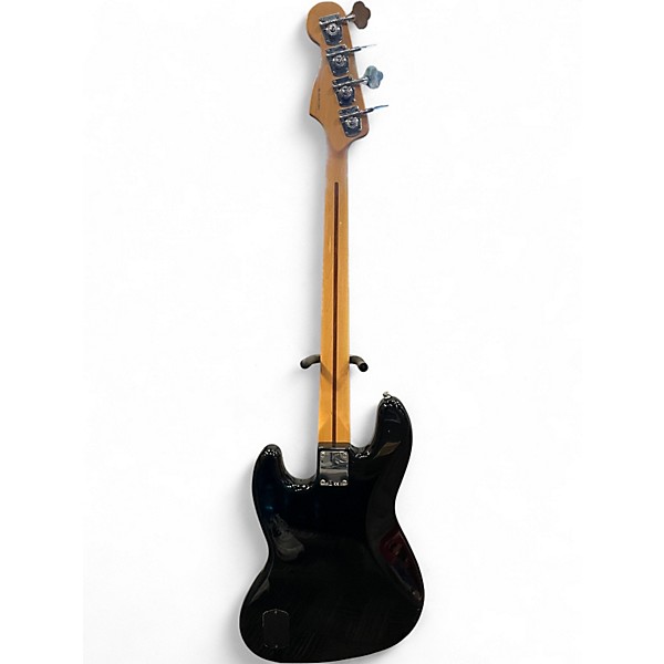 Used Fender Deluxe Active Jazz Bass Black Electric Bass Guitar