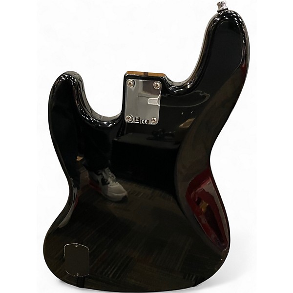 Used Fender Deluxe Active Jazz Bass Black Electric Bass Guitar