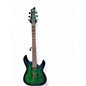 Used Schecter Guitar Research C-6 ELITE BLUE GREEN BURST Solid Body Electric Guitar thumbnail