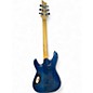 Used Schecter Guitar Research C-6 ELITE BLUE GREEN BURST Solid Body Electric Guitar