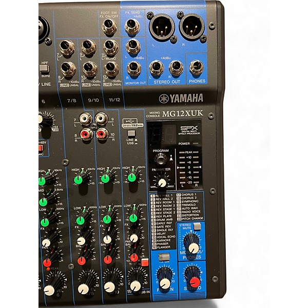 Used Yamaha MG12XUK Unpowered Mixer