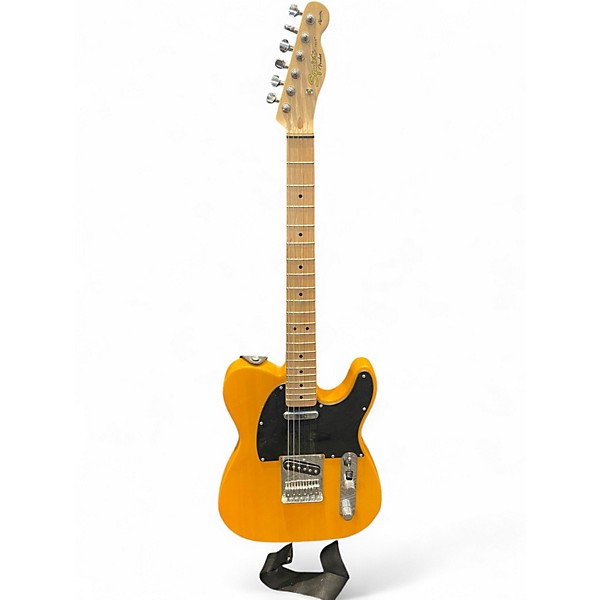 Used Squier Telecaster Butterscotch Blonde Solid Body Electric Guitar