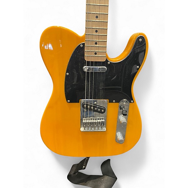 Used Squier Telecaster Butterscotch Blonde Solid Body Electric Guitar