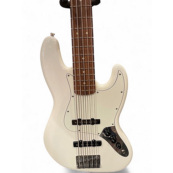 Used Fender Player Jazz Bass V Arctic White Electric Bass Guitar