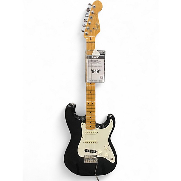 Vintage 1983 Fender Stratocaster Black Solid Body Electric Guitar