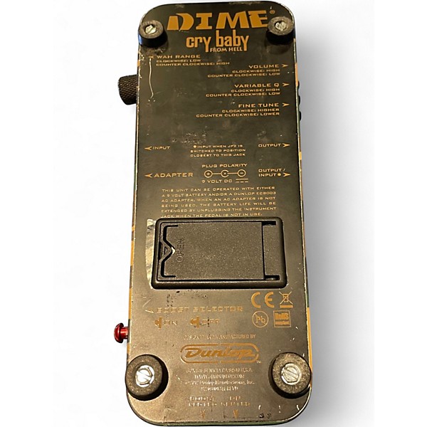 Used Dunlop DB-01 DIME CRY BABY FROM HELL Effect Pedal