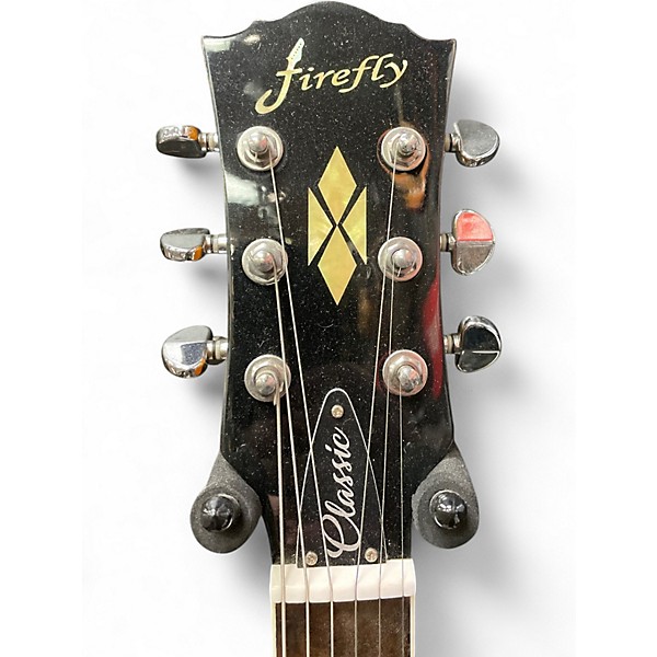Used Firefly FFLP Gold Solid Body Electric Guitar