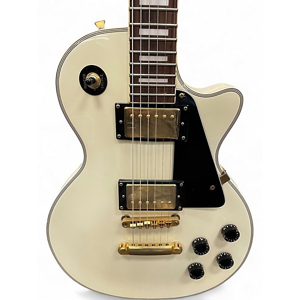 Used Stellar Mercury 002 Cream Solid Body Electric Guitar