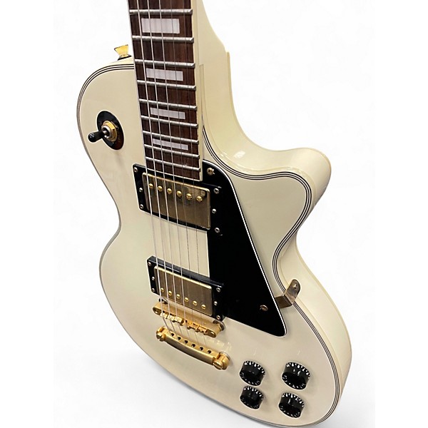 Used Stellar Mercury 002 Cream Solid Body Electric Guitar