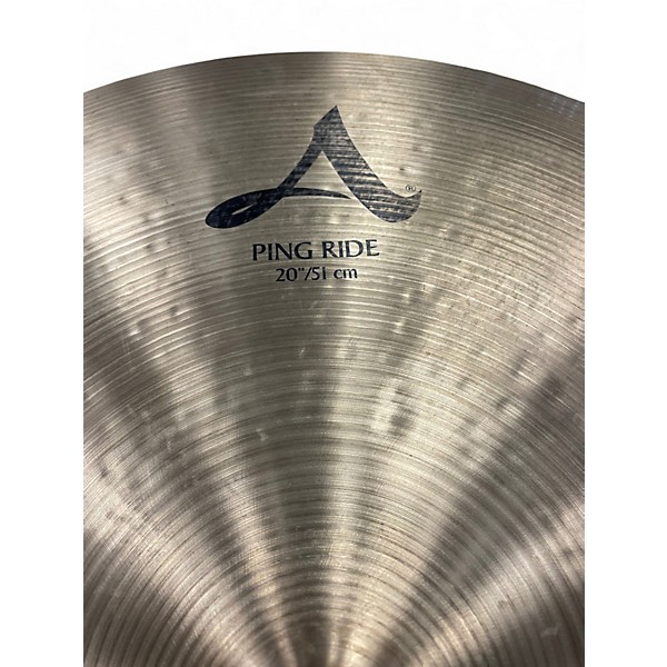 Used Zildjian 20in A SERIES PING RIDE Cymbal